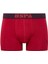 Erkek Bordo-Antrasit-Lacivert Modal 3'lü Boxer 80521 4