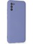 Samsung Galaxy A03S Kılıf Nano Içi Kadife Silikon - Lila 7