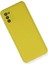 Samsung Galaxy A03S Kılıf Nano Içi Kadife Silikon - Sarı 6