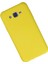 Samsung Galaxy J7 Kılıf Nano Içi Kadife Silikon - Sarı 4