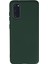 Samsung Galaxy S20 Kılıf Nano Içi Kadife Silikon - Koyu Yeşil 4