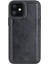 Apple iPhone 12 Mini Uyumlu Deri Arka Kapak Rst1 Siyah 1