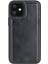 Apple iPhone 12 Mini Uyumlu Deri Arka Kapak Rst1 Siyah 5