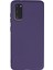 Samsung Galaxy S20 Kılıf Nano Içi Kadife Silikon - Mor 4