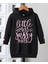 Punıx Kıds Özel Seri Kapüşonlu Lıttle Mıss Baskılı %100 Pamuk Kışlık Kız Çocuk Spor Hoodie Elbise 1
