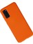 Samsung Galaxy S20 Kılıf Nano Içi Kadife Silikon - Turuncu 5