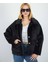 Kadın Peluş Düğme Kapama Astarlı Ceket 3
