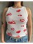 Öpücük Baskılı Bluz 1