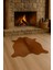 %100 Hakiki Dana Derisi Post Halı – Kahverengi (52X65 Cm) 1