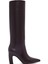 Kadın Bordo Kalın Topuklu Deri Çizme 25WFD491918 1