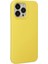 iPhone 15 Pro Kılıf Nano Içi Kadife Silikon - Sarı 5