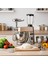 SR50 Döküm Gövde 7 Litre Içli Köfte Hamur Yoğurma Kıyma Çekme Erişte Blender Çıpıcı mixer Set 5
