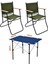2 Adet 120 kg Kapasiteli Katlanır Kamp Sandalyesi ve 50X70 Kamp Masası SETI-2-AS-5070-L 1
