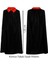 Kırmızı Yakalı Siyah Dracula Pelerin 120 cm 2