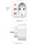 AC-115 2500W 3.4A 2usb 1type-C 1soket Akım Korumalı Şarj Adaptörü Priz Çoğaltıcı 3