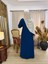 Ankanoor Lacivert Yarım Pat Düğmeli Örme Elbise ANKA258064 2
