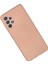 Samsung Galaxy A32 Kılıf Nano içi Kadife Silikon - Pudra 5