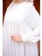 Ankanoor Ekru Fırfırlı Robalı Elbise ANKA255062 2