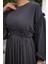 Ankanoor Robalı Büzgülü Oversize Elbise ANKA255093 7