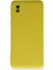 Samsung Galaxy A01 Core Kılıf Nano Içi Kadife Silikon - Sarı 4