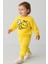 Unisex Kışlık Welsoft Arı Nakışlı Takım - Sarı 3