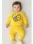 Unisex Kışlık Welsoft Arı Nakışlı Takım - Sarı 5