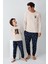 Erkek Çocuk Amazing %100 Pamuk 4 Mevsim Baba-Oğul Uzun Kollu Pijama Takım 2