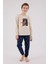 Erkek Çocuk Amazing %100 Pamuk 4 Mevsim Baba-Oğul Uzun Kollu Pijama Takım 3