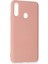 Samsung Galaxy A20S Kılıf Nano içi Kadife Silikon - Pudra 6