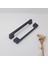 Sur 128/160MM Metal Siyah Mutfak Banyo Dolap Mobilya Çekmece Kulpu 1. Sınıf Malzeme 1