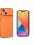 Iphone 13 Kılıf M-Safe Şarj Özellikli Kamera Camlı Formen Kapak-Turuncu + Nano Ekran Koruyucu 1
