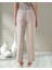 xint Kadın Naturel Beli Lastikli ve Bağcık Kapamalı Oversize Keten Basic Pantolon 4