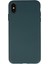 iPhone Xs Max Kılıf Nano Içi Kadife Silikon - Koyu Yeşil 4