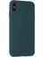iPhone Xs Max Kılıf Nano Içi Kadife Silikon - Koyu Yeşil 6