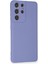 Samsung Galaxy S21 Ultra Kılıf Nano Içi Kadife Silikon - Lila 6