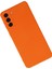 Samsung Galaxy S21 Plus Kılıf Nano Içi Kadife Silikon - Turuncu 5