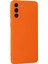 Samsung Galaxy S21 Plus Kılıf Nano Içi Kadife Silikon - Turuncu 6