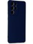 Samsung Galaxy S21 Ultra Kılıf Nano Içi Kadife Silikon - Lacivert 5