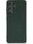 Samsung Galaxy S21 Ultra Kılıf Nano Içi Kadife Silikon - Koyu Yeşil 5