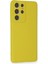Samsung Galaxy S21 Ultra Kılıf Nano Içi Kadife Silikon - Sarı 6