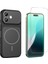 Iphone 17 Kılıf M-Safe Şarj Özellikli Kamera Camlı Formen Kapak-Siyah + Cam Ekran Koruyucu 1