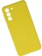 Samsung Galaxy S21 Kılıf Nano Içi Kadife Silikon - Sarı 5