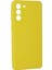 Samsung Galaxy S21 Kılıf Nano Içi Kadife Silikon - Sarı 6