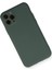 iPhone 11 Pro Kılıf Nano Içi Kadife Silikon - Koyu Yeşil 6