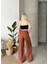 Flamlı Kahve Pantolon 5