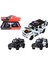 XHD-B2433 -Vardem Çek Bırak Işıklı ve Sesli G Polis Metal Jeep 1:24 4