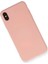 iPhone x Kılıf Nano Içi Kadife Silikon - Pudra 6