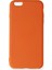 iPhone 6 Plus Kılıf Nano Içi Kadife Silikon - Turuncu 4