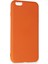 iPhone 6 Plus Kılıf Nano Içi Kadife Silikon - Turuncu 5