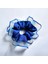 Kadın Mavi Kenarları Tül Scrunchie Büyük Boy Simit Toka 1